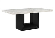 D02 Dining Table + 6 D03 Black Dining Chairs - D02DT+D03DC-BLK 7PC