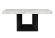 D02 Dining Table + 8 D03 Black Dining Chairs - D02DT+D03DC-BLK 9PC