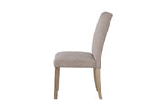 D02 Natural Dining Table + 6 D8683 Dining Chairs - D02DT-NATURAL+D8683DC-BEIGE 7PC