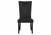 D03 Black Velvet Dining Chair - D03DC-BLK