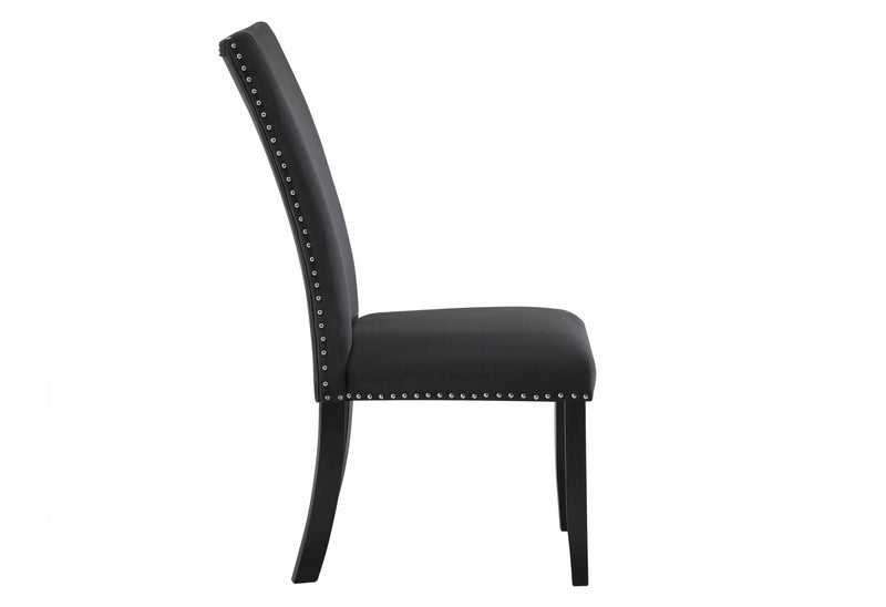 D03 Black Velvet Dining Chair - D03DC-BLK