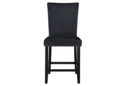 D04 Black Bar Table + 6 D04bs - D04BT-BLK+D04BS-BLK 7PC