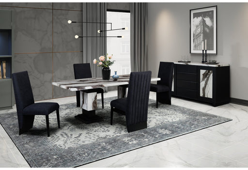 D12 Dining Table And 4 Dining Chairs - D12DT+D12DC-N