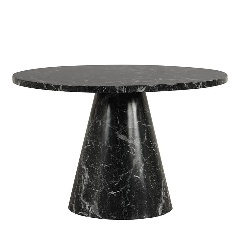 [D217-Table] Eva - Dining Table (Black), MDF / PU, Black Each - D217-Table