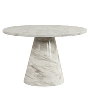 [D218-Table] Eva - Dining Table (White), MDF / PU, White Each - D218-Table