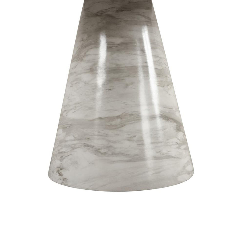 [D218-Table] Eva - Dining Table (White), MDF / PU, White Each - D218-Table