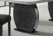 D2502 Dining Table And 4 Dining Chairs - D2502DT+D2502DC-BLK