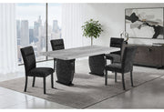 D2502 Dining Table And 6 Dining Chairs - D2502DT+D2502DC-BLK 7PC