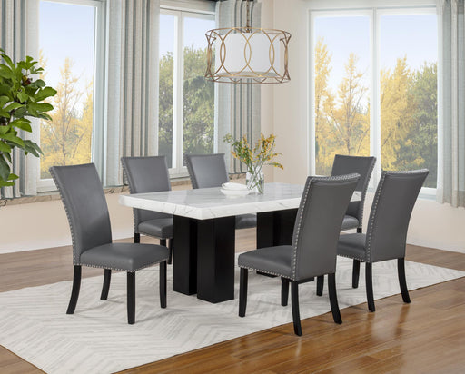D255 - Blaze Grey 5PC ( Table & 4 Grey Chairs) - D255-Grey-5PC