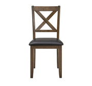 [D320-5PC-Set] Verona - 5PC Dining Set (Brown), Wood, Brown Box: 1 of 1 Each - D320-5PC-Set