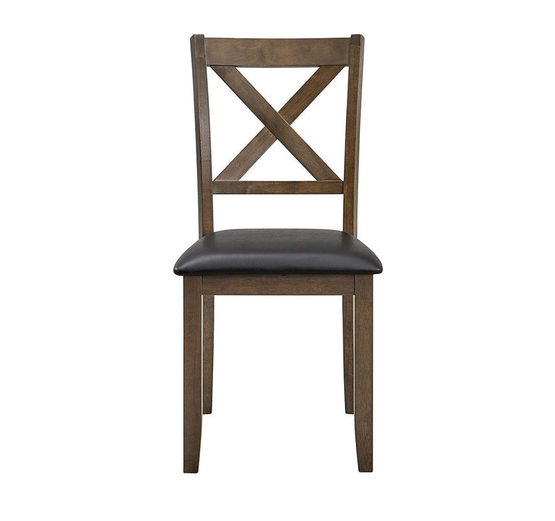 [D320-5PC-Set] Verona - 5PC Dining Set (Brown), Wood, Brown Box: 1 of 1 Each - D320-5PC-Set