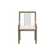 [D324-C] Langford - Dining Chair, Solid Rubber Wood, Plywood, Fabric , Brown Box: 1 of 1 Box of 2 - D324-C