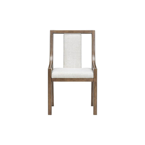 [D324-C] Langford - Dining Chair, Solid Rubber Wood, Plywood, Fabric , Brown Box: 1 of 1 Box of 2 - D324-C