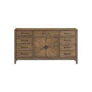 [D324-S] Langford - Server, Solid Rubber Wood, MDF, Acaica Veneer, Plywood, Brown Box: 1 of 1 Each - D324-S
