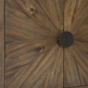 [D324-S] Langford - Server, Solid Rubber Wood, MDF, Acaica Veneer, Plywood, Brown Box: 1 of 1 Each - D324-S