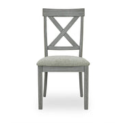 [D328-C] Miral - Dining Chair, Rubber Wood, Fabric, Gray Box: 1 of 1 Box of 2 - D328-C