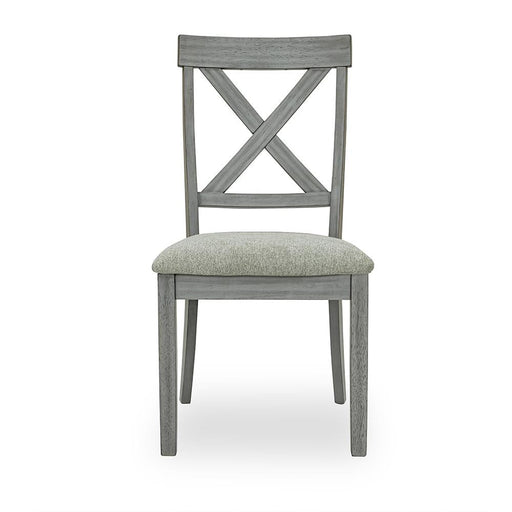 [D328-C] Miral - Dining Chair, Rubber Wood, Fabric, Gray Box: 1 of 1 Box of 2 - D328-C