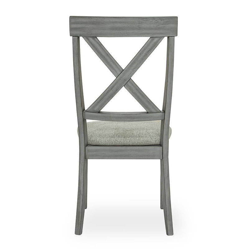 [D328-C] Miral - Dining Chair, Rubber Wood, Fabric, Gray Box: 1 of 1 Box of 2 - D328-C