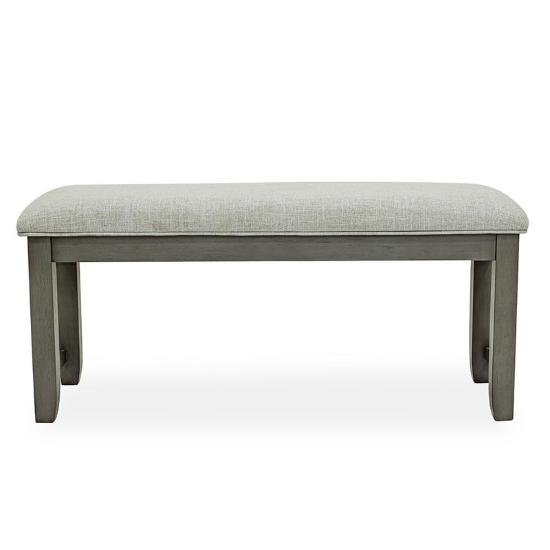 [D334-BN] Sabrinal - Bench, Rubber wood, FABRIC, Gray Box: 1 of 1 Each - D334-BN