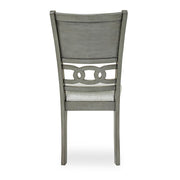 [D334-C] Sabrinal - Chair, Rubber Wood, FABRIC, Gray Box: 1 of 1 Box of 2 - D334-C