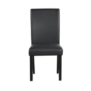 [D340-5PC-Set] Maria - 5PC Dining Set (White & Black), Solid Rubber Wood + MDF+PU, WHITE / BLACK Box: 1 of 1 Each - D340-5PC-Set