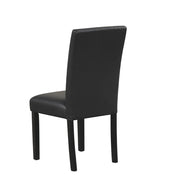[D340-5PC-Set] Maria - 5PC Dining Set (White & Black), Solid Rubber Wood + MDF+PU, WHITE / BLACK Box: 1 of 1 Each - D340-5PC-Set