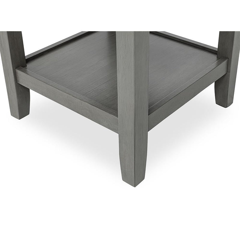 [D342-5PC-Set] River - 5PC Round Dining Set (Gray), MDF, Rubber Wood, Gray Box: 1 of 1 Each - D342-5PC-Set