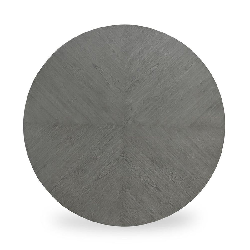 [D342-5PC-Set] River - 5PC Round Dining Set (Gray), MDF, Rubber Wood, Gray Box: 1 of 1 Each - D342-5PC-Set