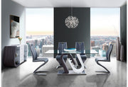 D4127n Dining Table + 8 D4127n Dining Chairs - D4127NDT+D4127NDC-2 9PC