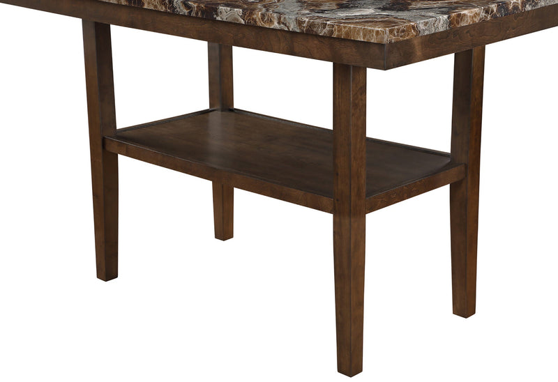 D4355 Brown Bar Table With 4 Bar Stools - D4355BT-BRWN+BS-BRWN