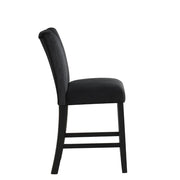[D527-C] Ayla - Chair (Black, Velvet), VELVET / SOLID RUBBER WOOD, Black Box: 1 of 1 Box of 2 - D527-C