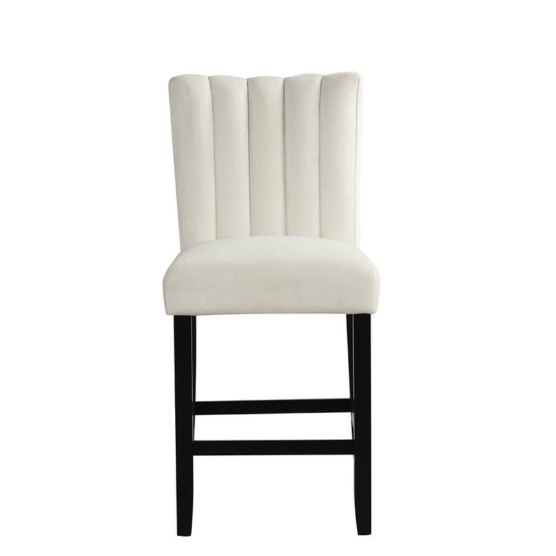 [D529-C] Ayla - Chair (Cream, Velvet), VELVET / SOLID RUBBER WOOD, CREAM Box: 1 of 1 Box of 2 - D529-C