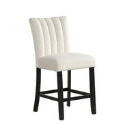 [D529-C] Ayla - Chair (Cream, Velvet), VELVET / SOLID RUBBER WOOD, CREAM Box: 1 of 1 Box of 2 - D529-C