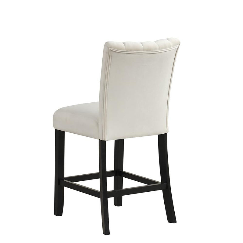[D529-C] Ayla - Chair (Cream, Velvet), VELVET / SOLID RUBBER WOOD, CREAM Box: 1 of 1 Box of 2 - D529-C