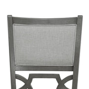 [D530-5PC-Set] Andrea - 5PC Round Pub Set (Gray), MDF, Rubber Wood, Gray Box: 1 of 1 Each - D530-5PC-Set