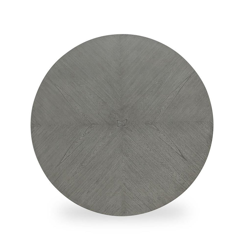 [D530-5PC-Set] Andrea - 5PC Round Pub Set (Gray), MDF, Rubber Wood, Gray Box: 1 of 1 Each - D530-5PC-Set