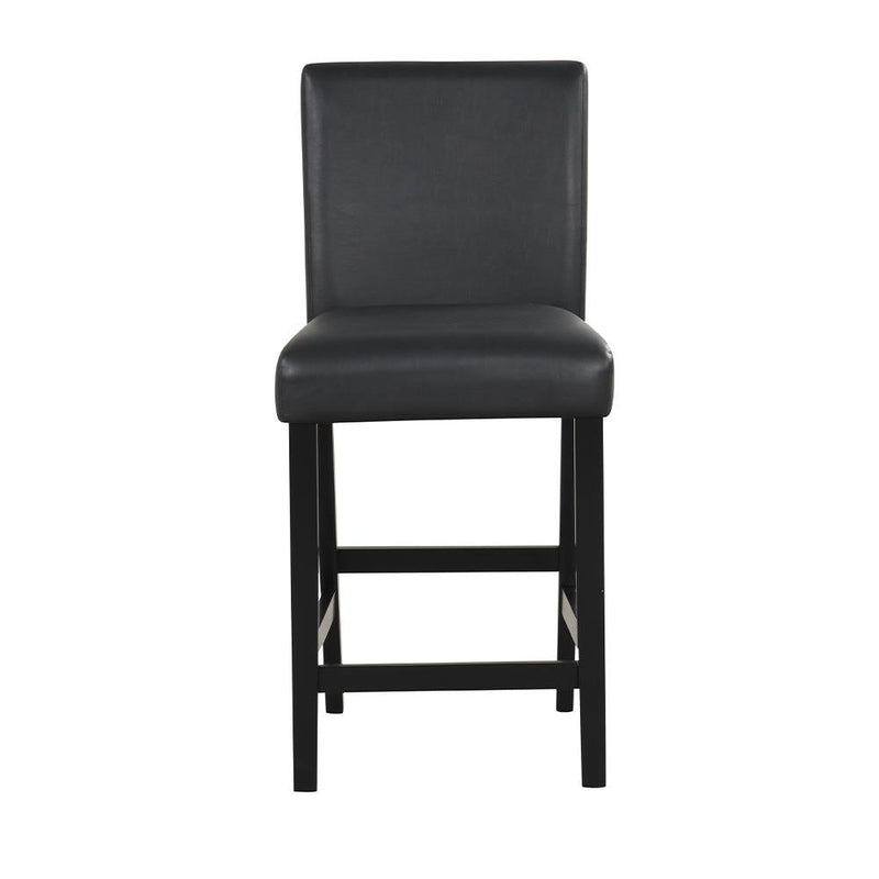 [D536-5PC-Set] Ariana - 5PC Pub Table Set (White & Black), SOLID RUBBER WOOD/ MDF, WHITE / BLACK Box: 1 of 1 Each - D536-5PC-Set