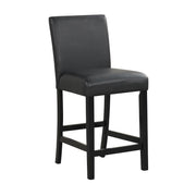 [D536-5PC-Set] Ariana - 5PC Pub Table Set (White & Black), SOLID RUBBER WOOD/ MDF, WHITE / BLACK Box: 1 of 1 Each - D536-5PC-Set