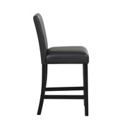 [D536-5PC-Set] Ariana - 5PC Pub Table Set (White & Black), SOLID RUBBER WOOD/ MDF, WHITE / BLACK Box: 1 of 1 Each - D536-5PC-Set