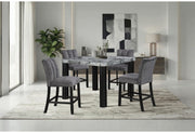 D5473 Bar Table And 4 D06 Bar Stools - D5473BT+D06BS-GRY