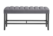 D895 Bar Table With 4 D895 Bar Stools With D895 Bench - D895BT+D895BS-GREY+D895BT-BN-GREY