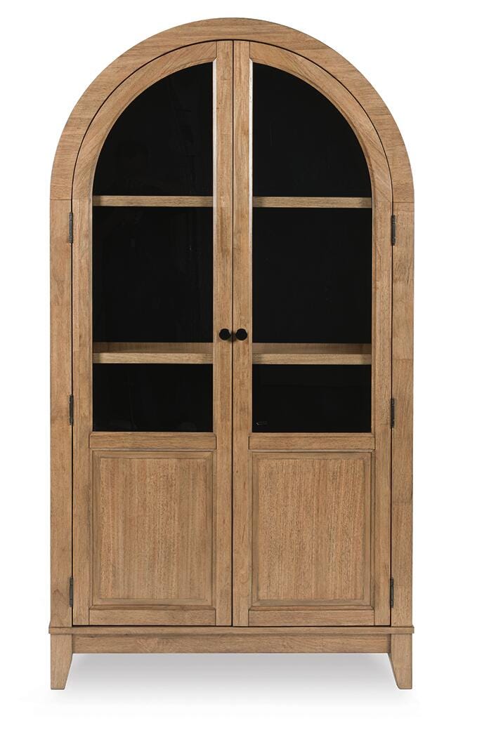 Dagandale Natural/Black Accent Cabinet - A4000705