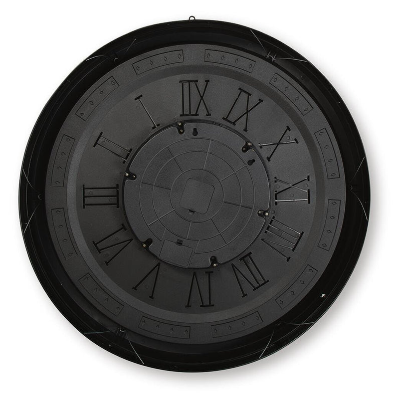 Dairton Black/Gold Finish Wall Clock - A8010385