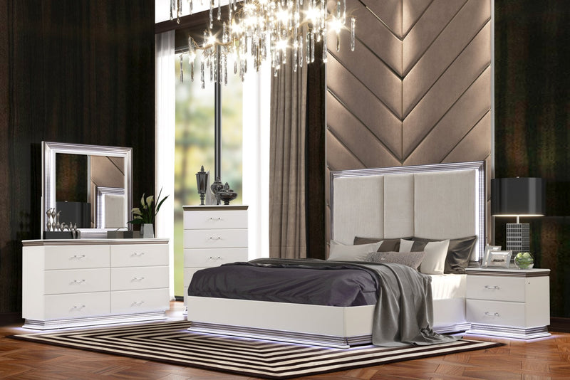 Dalal White King 5 Piece - DALAL-WT-K-5PC