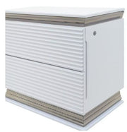 Dalal White Nightstand - DALAL-WH-NS