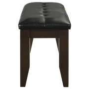 Dalila Leatherette Upholstered Wood Dining Bench Cappuccino - 102723