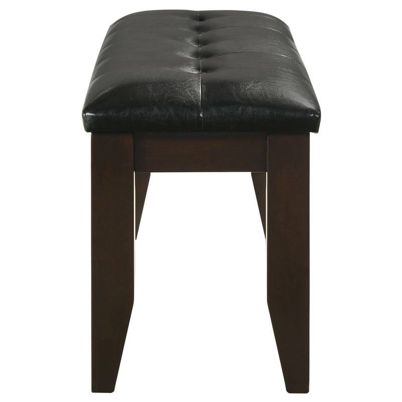 Dalila Leatherette Upholstered Wood Dining Bench Cappuccino - 102723