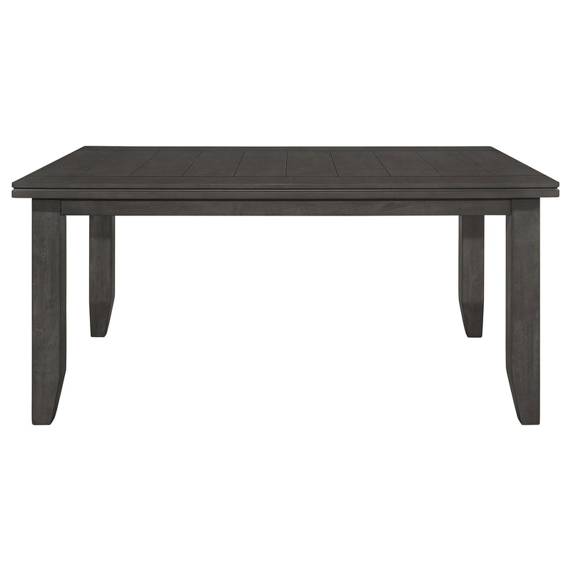Dalila Rectangular 66-inch Wood Dining Table Dark Grey - 102721GRY