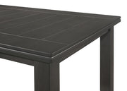 Dalila Rectangular 66-inch Wood Dining Table Dark Grey - 102721GRY