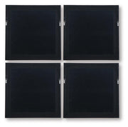 Dallbourne White/Gold Finish Wall Art (Set of 4) - A8000491